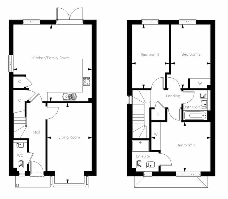 Oak Heath plot 1 The Laurel Floorplan