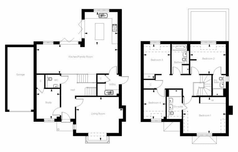 Oak Heath plot 4&5 The Aspen Floorplan